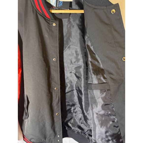 Spire Chaud Varsity Jacket Water Resistant Outerwear, Black Red, Size 2XL, NWT - Picture 4 of 7